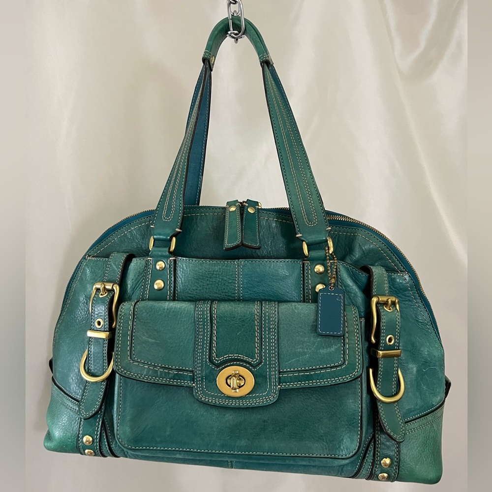Vintage Coach Hampton Miranda Leather Satchel